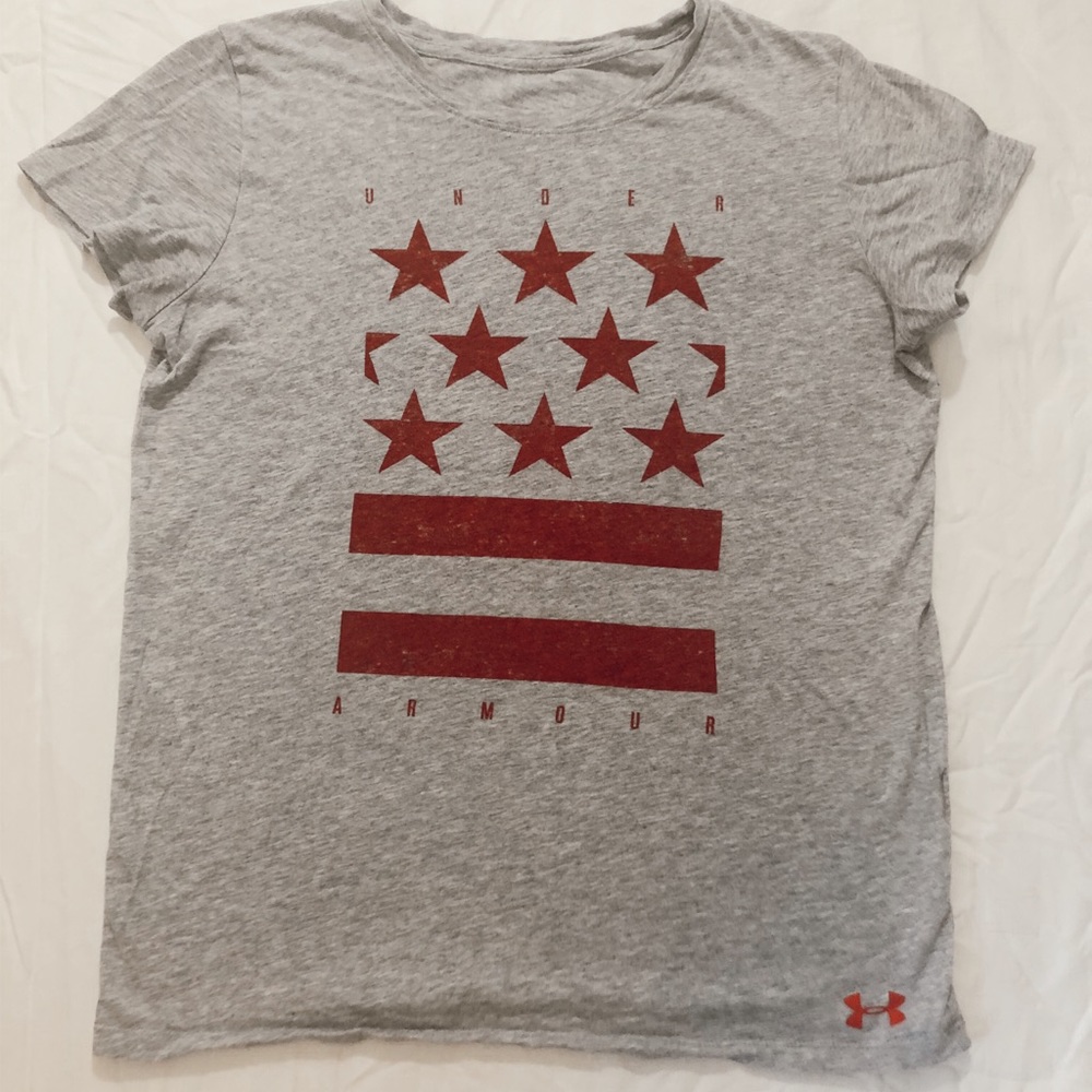 American Flag Under Armour Athletic T-Shirt